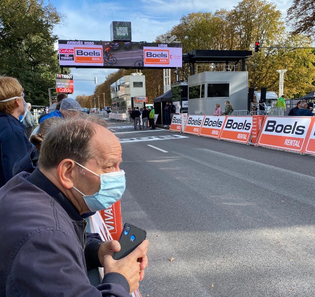 Línea de llegada Lieja-Bastogne-Lieja