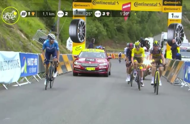 Ataque movistar team tour de francia