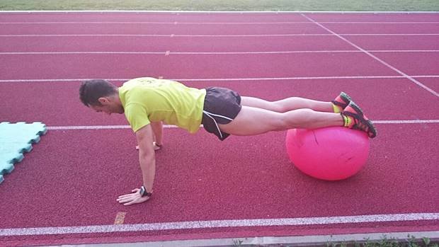 flexión piernas fit ball core ciclismo