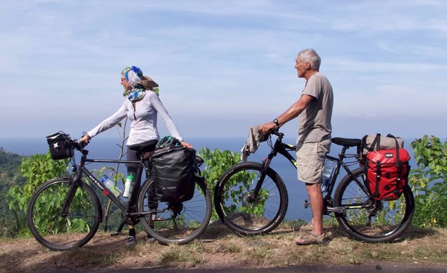 viajar en bicicleta
