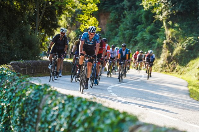 kilometros ciclista aficionado