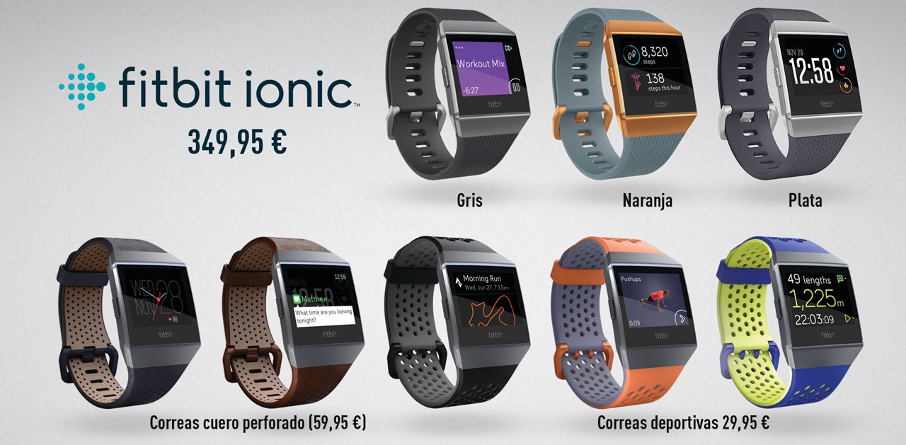 Precio y modelos fitbit ionic