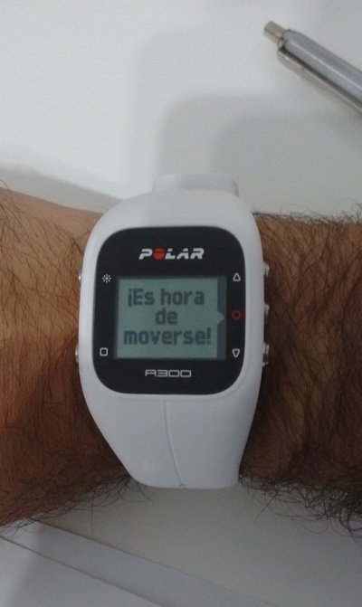 Alerta de inactividad Polar A300