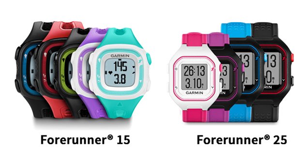 Garmin-forerunner 25 versus forerunner15