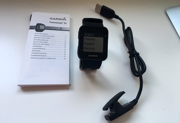 Contenido del Garmin Forerunner 35