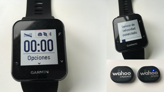 Conexión sensores de cadencia y velocidad Garmin Forerunner 35