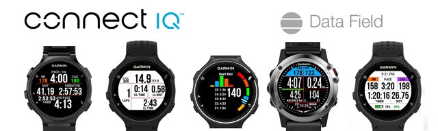 Data field (campos de datos) personalizables de Connect IQ para relojes-gps Garmin