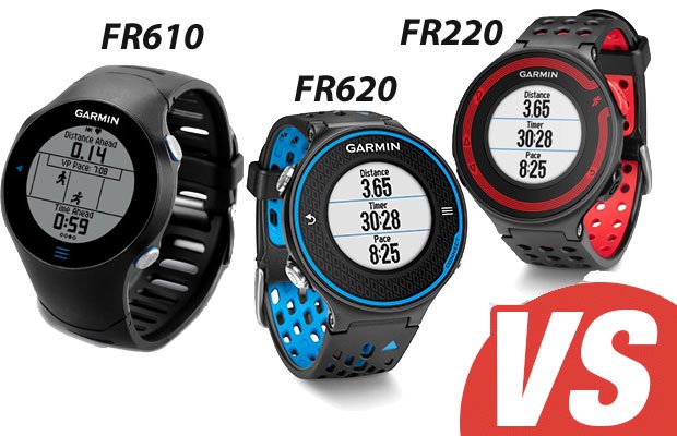 Comparativa Forerunner 620 VS Forerunner 610 versus Forerunner 220