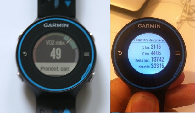 VO2 max Garmin forerunner 620