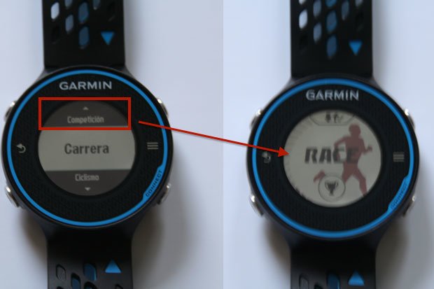 Modos deporte Garmin forerunner 620