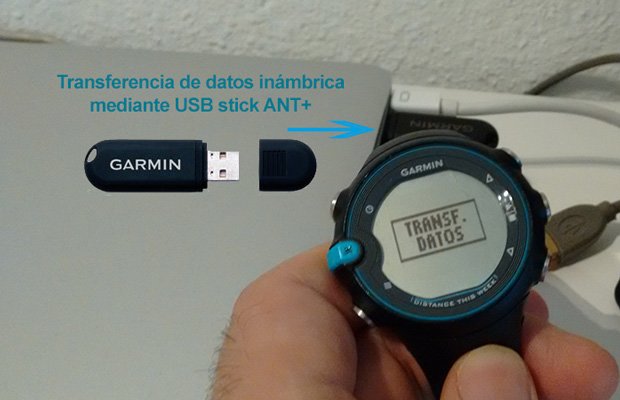 Transferencia de datos garmin swim usb ant+ stick