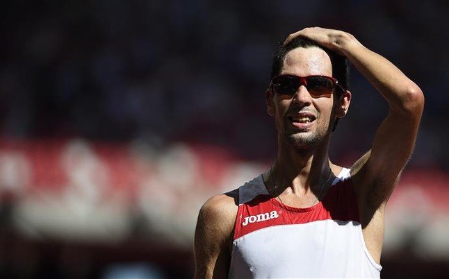 Javier Guerra a su llegada. Billete directo a los JJOO de Rio'16