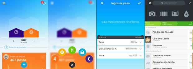 App (aplicación móvil) jawbone UP