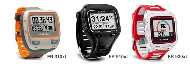 Gama Garmin forerunner para triatlon 310xt 910xt y 920xt 