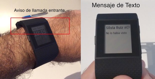 Nofificaciones fitbit surge