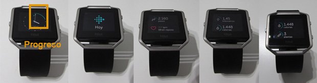 actividad diaria fitbit blaze 