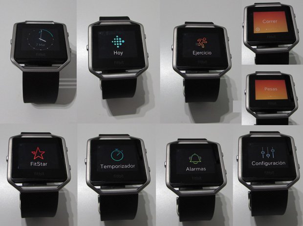 pantallas fitbit blaze