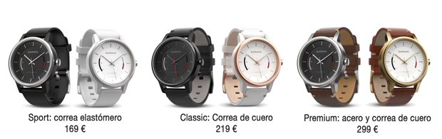 Garmin-vivomove-modelos-precios