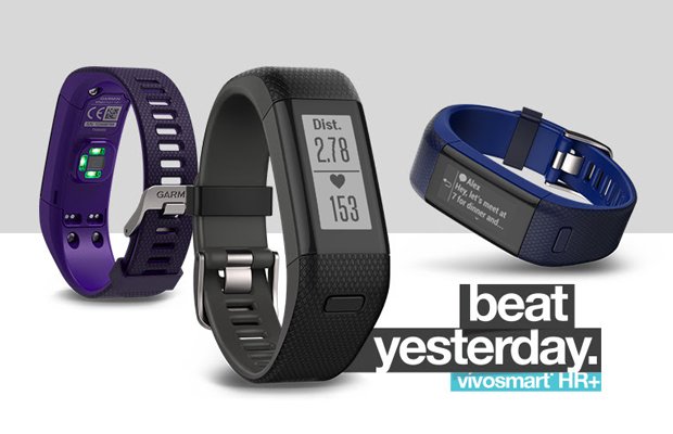 pulsera de actividad garmin vivosmart HR plus con pulsómetro óptico y gps