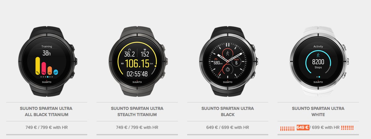 Suunto spartan ultra modelos y precios