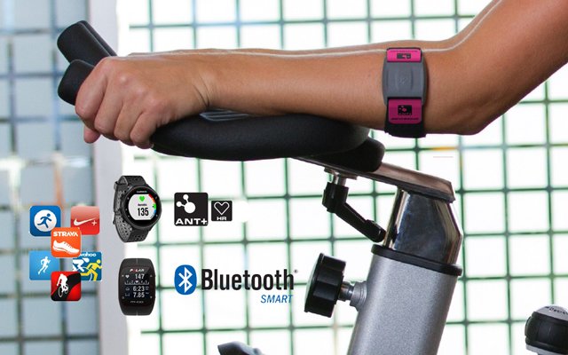 pulsometro óptico scosche rithm plus de muñeca y antebrazo