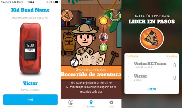 garmin vivofit junior app adventure trail