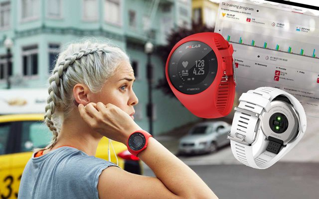 nuevo Polar M200 reloj gps con pulsómetro en la muñeca