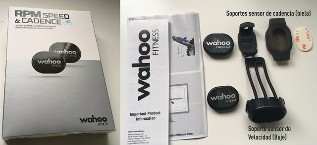 Pack sensor de cadencia y velocidad Wahoo RPM