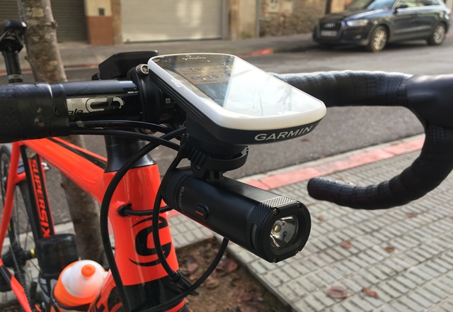 funcionamiento luz ciclismo garmin