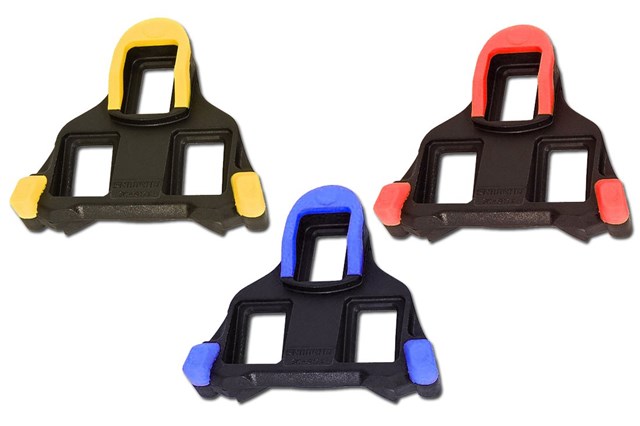 calas shimano carretera colores azul rojo amarillo