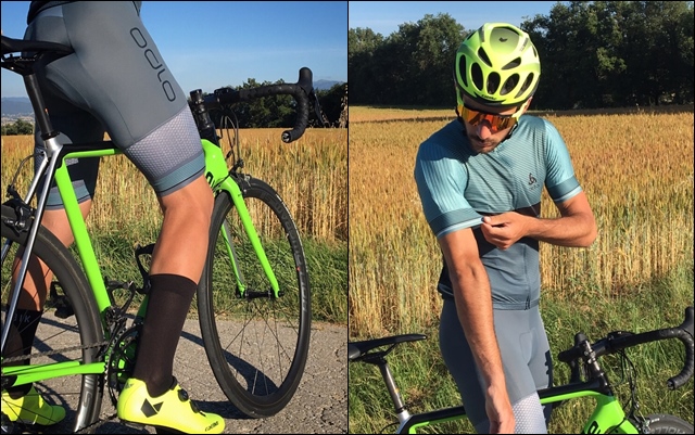 odllo ciclismo verano maillot y culote