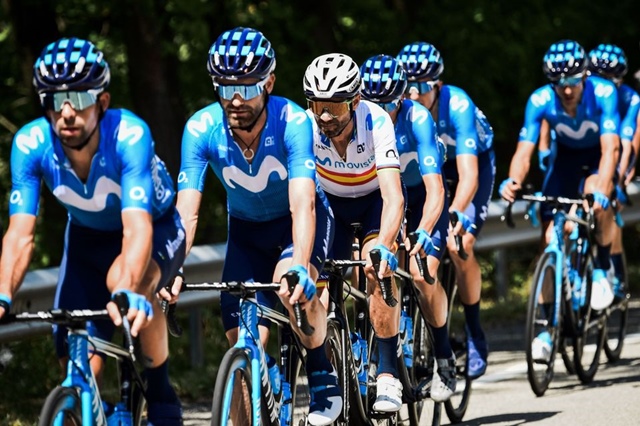 comida ciclistas tour . Foto: Movistar Team