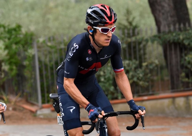 Geraint Thomas caida giro de italia