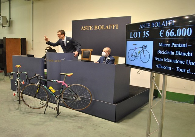 Bicicleta marco pantani 60000 euros