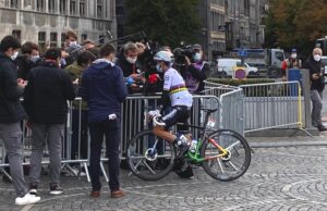 Julian Alaphilippe en la Lieja-Bastogne-Lieja del 2020