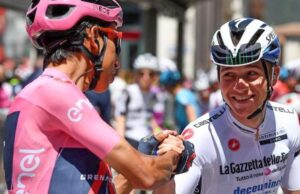 Bernal Evenepoel accidente apoyo
