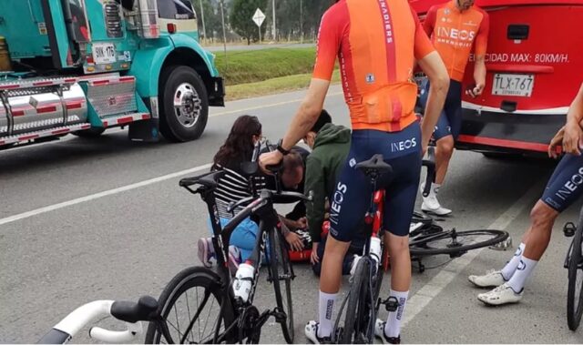 egan bernal accidente video