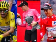 Maillots líderes grandes vueltas