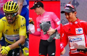 Maillots líderes grandes vueltas