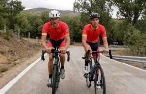 Luis Enrique selección española bicicleta