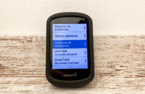 Contactos de emergencia dispositivo Garmin