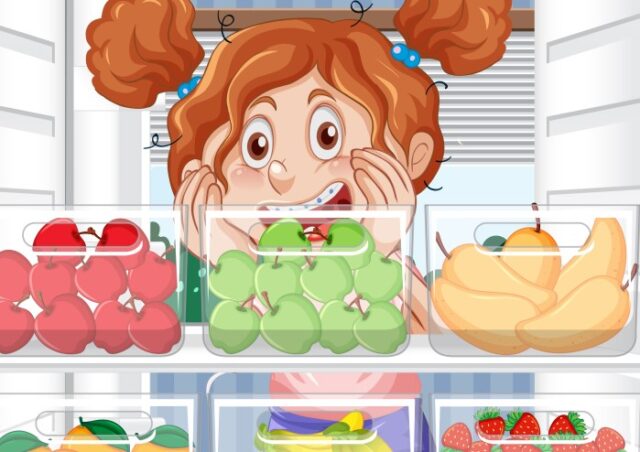 hábito frutas y verduras en niños