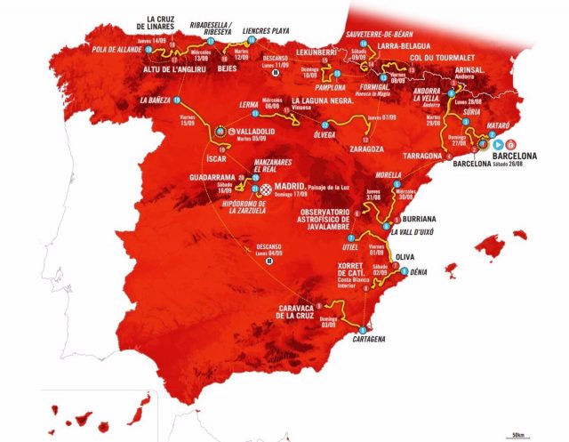 Ciclismo/Vuelta.- Recorrido de La Vuelta 2023