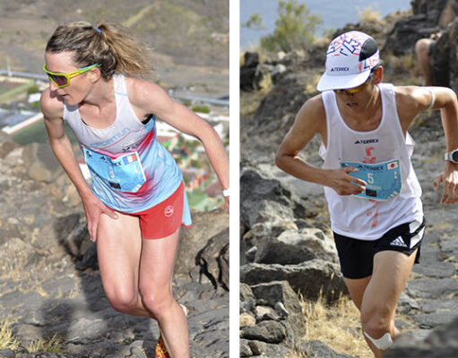 Ryonosuke Omi jessica pardin transvulcania 2024 kilometro vertical subida vertical