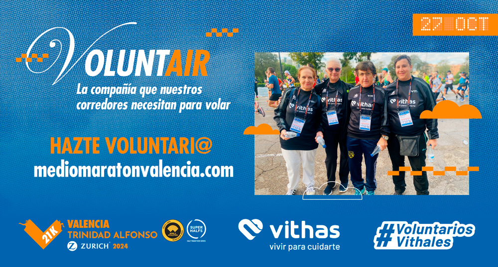 voluntarios media maratón valencia