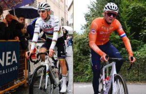 Pogacar y Van der Poel. Foto: UAE Team Emirates y Alpecin-Deceuninck Cycling Team