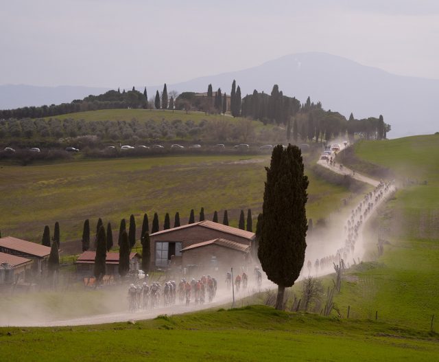 La belleza de la Toscana con paisajes espectaculares. Foto: @StradeBianche