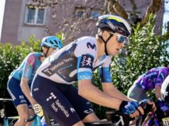 Pablo Castrillo en la Paris Niza. Foto: Sprint Cycling/Movistar Team