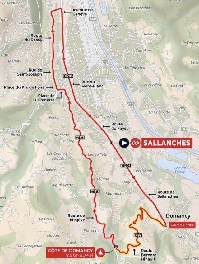 Recorrido de la prueba en ruta del Mundial de 2027. Foto: UCICycling
