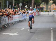 Paula Blasi en el GP de la Liberazione. Foto: F.Ossola/@bicitv